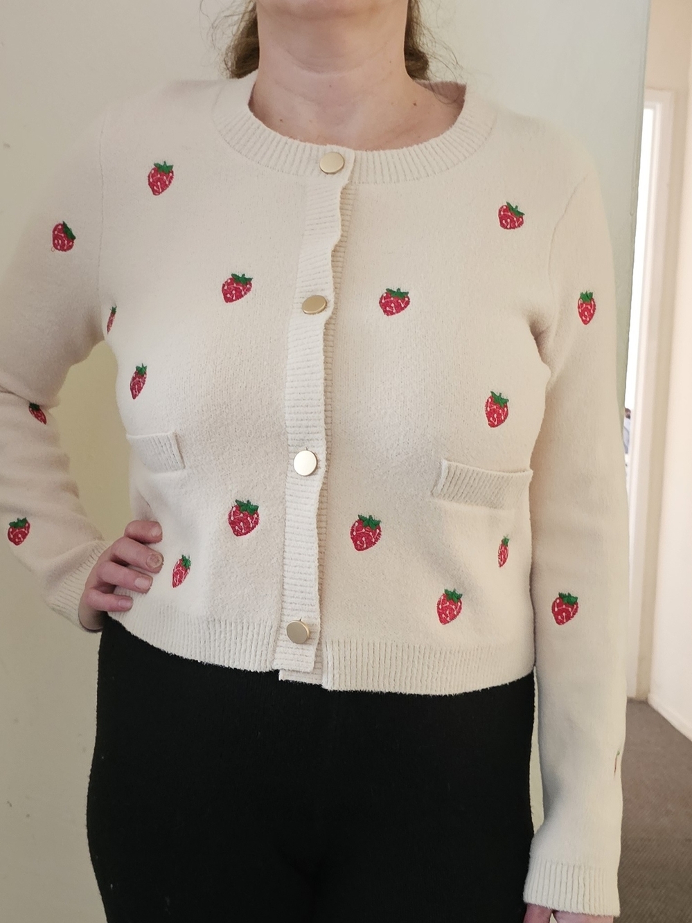 NVLT Cardigan Strawberry Embroidery XS